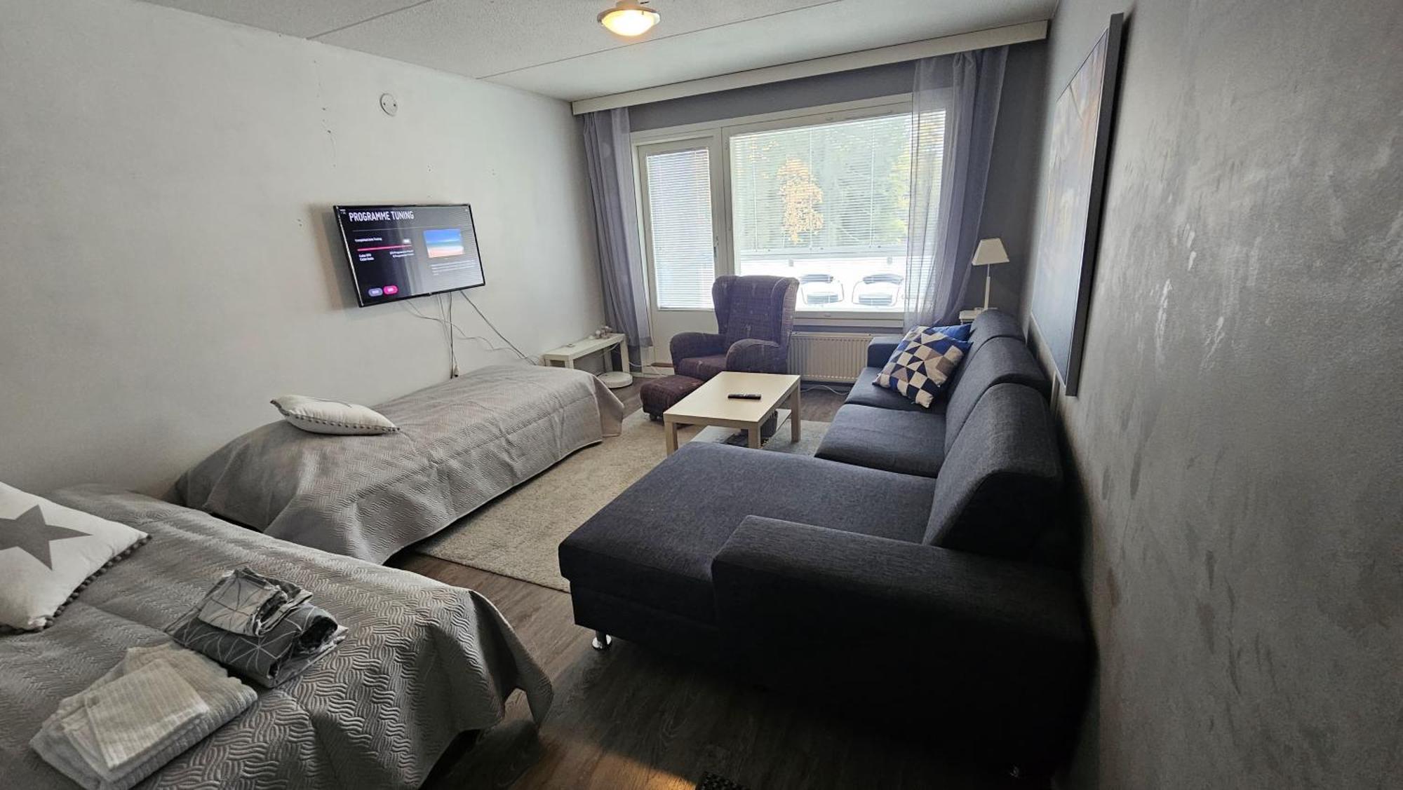 Tilava Kaksio, Saunalla Ja Saehkoeauton Latauksella. Tampere Exterior foto